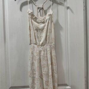 BCBGeneration Cream Tan Sundress Spaghetti Strap Mini